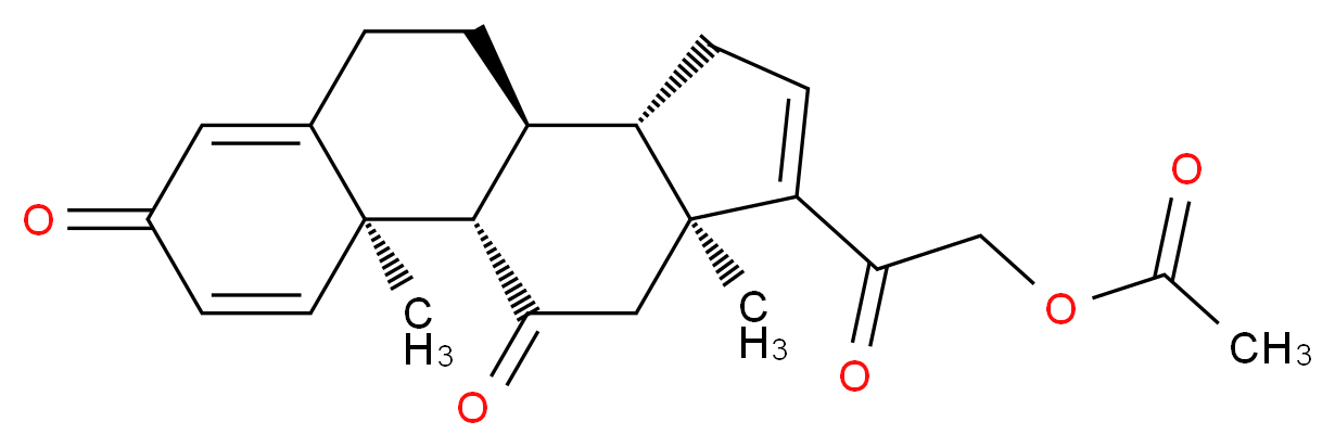 21-Hydroxy-pregna-1,4,16-triene-3,11,20-trione 21-Acetate_Molecular_structure_CAS_82423-35-6)