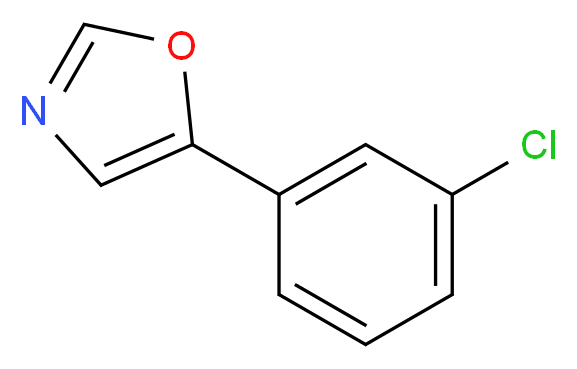 5-(3-Chlorophenyl)-1,3-oxazole 98%_Molecular_structure_CAS_89808-76-4)