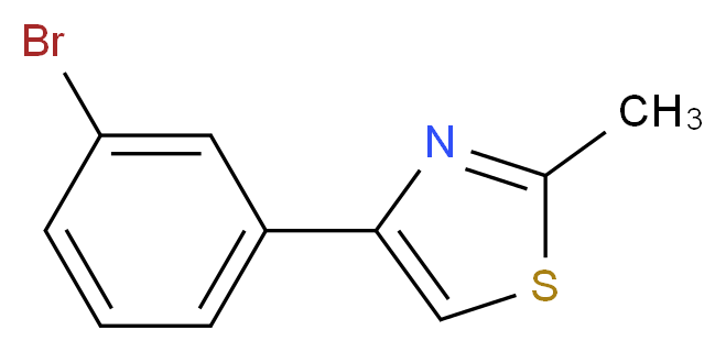 4-(3-Bromophenyl)-2-methyl-1,3-thiazole 95%_Molecular_structure_CAS_342405-21-4)