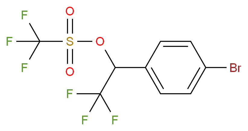 1-(4-BroMophenyl)-2,2,2-trifluoroethyl trifluoroMethanesulfonate_Molecular_structure_CAS_84877-48-5)
