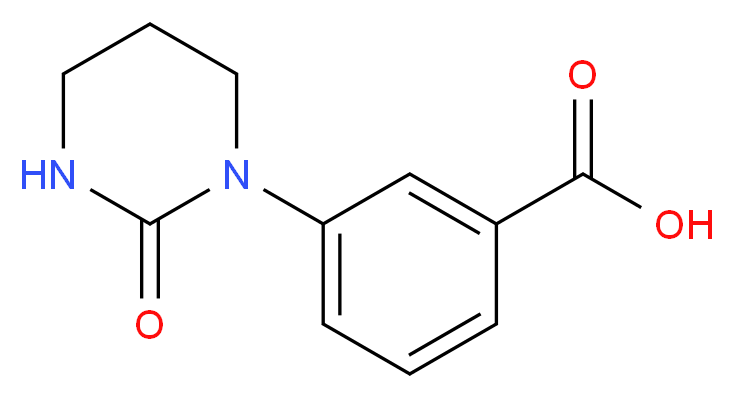 3-(2-oxo-1,3-diazinan-1-yl)benzoic acid_Molecular_structure_CAS_)