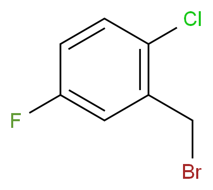 2-Chloro-5-fluorobenzyl bromide_Molecular_structure_CAS_81778-09-8)