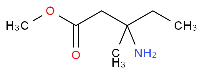 methyl 3-amino-3-methylpentanoate_Molecular_structure_CAS_)