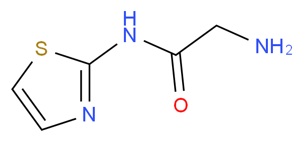 N~1~-1,3-thiazol-2-ylglycinamide_Molecular_structure_CAS_73326-19-9)