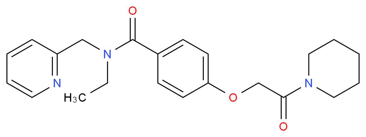 N-ethyl-4-(2-oxo-2-piperidin-1-ylethoxy)-N-(pyridin-2-ylmethyl)benzamide_Molecular_structure_CAS_)