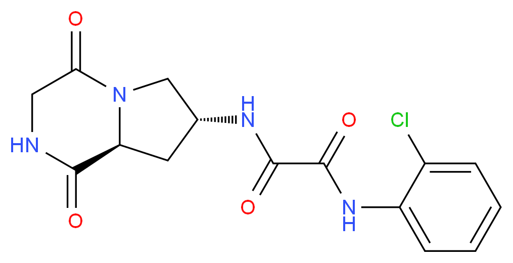 N-(2-chlorophenyl)-N'-[(7R,8aS)-1,4-dioxooctahydropyrrolo[1,2-a]pyrazin-7-yl]ethanediamide_Molecular_structure_CAS_)
