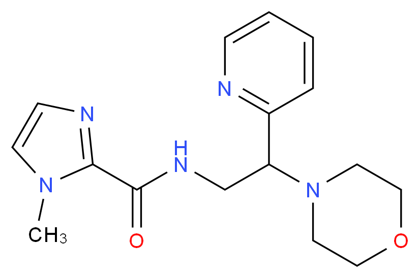 1-methyl-N-(2-morpholin-4-yl-2-pyridin-2-ylethyl)-1H-imidazole-2-carboxamide_Molecular_structure_CAS_)
