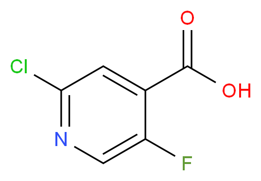 2-Chloro-5-fluoroisonicotinic acid_Molecular_structure_CAS_884494-74-0)