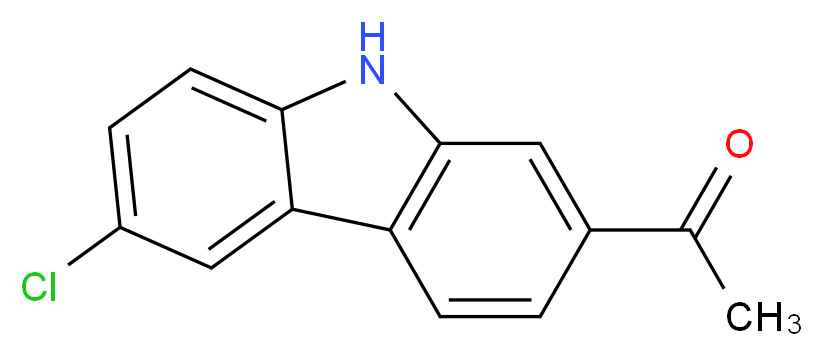 1-(6-Chloro-9H-carbazol-2-yl)ethanone (Carprofen Impurity)_Molecular_structure_CAS_92841-22-0)