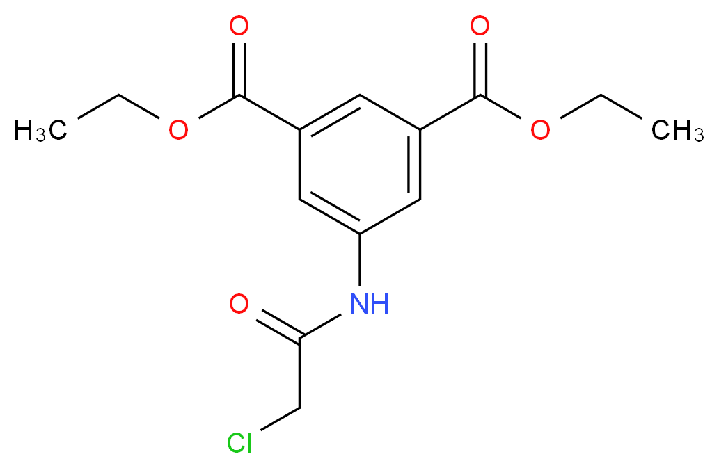 5-(2-Chloro-acetylamino)-isophthalic acid diethyl ester_Molecular_structure_CAS_)