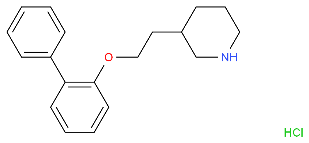 3-[2-([1,1'-Biphenyl]-2-yloxy)ethyl]piperidine hydrochloride_Molecular_structure_CAS_)