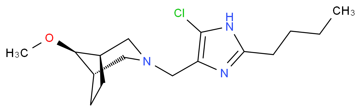 (8-syn)-3-[(2-butyl-5-chloro-1H-imidazol-4-yl)methyl]-8-methoxy-3-azabicyclo[3.2.1]octane_Molecular_structure_CAS_)