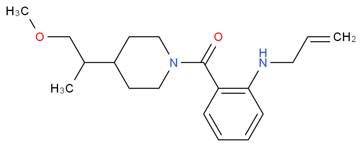 N-allyl-2-{[4-(2-methoxy-1-methylethyl)piperidin-1-yl]carbonyl}aniline_Molecular_structure_CAS_)