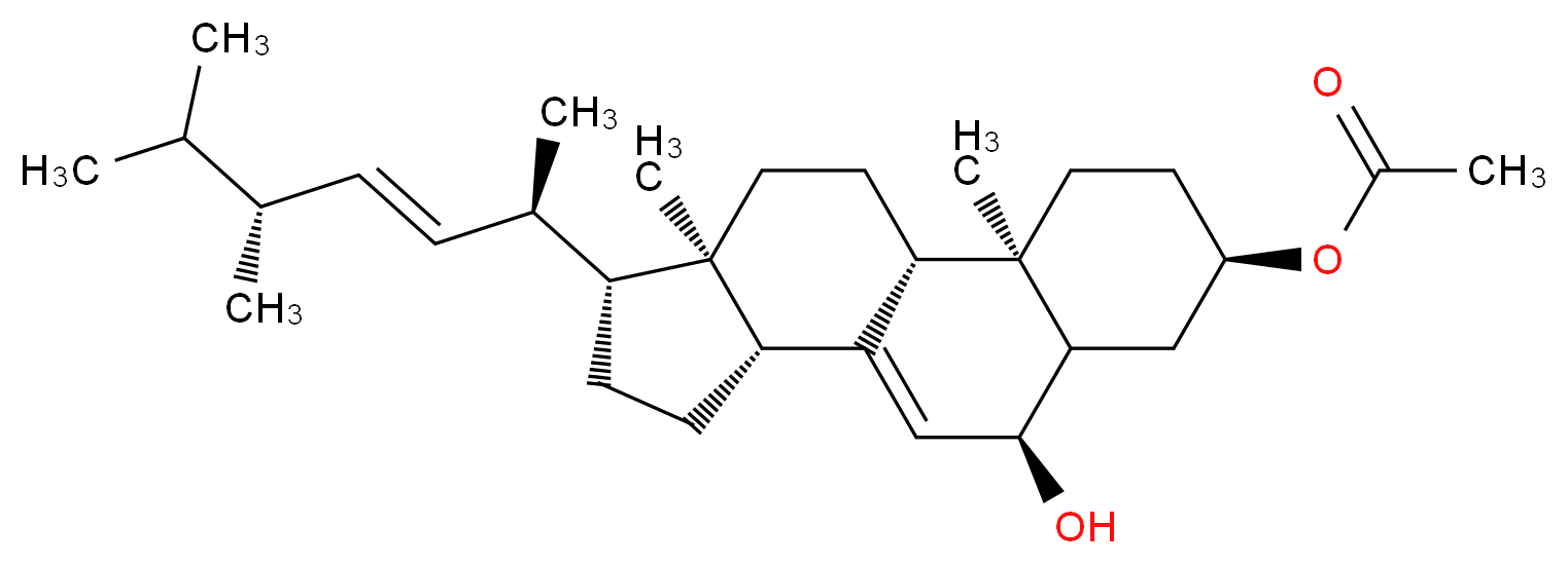 3β-Acetoxyergosta-7,22-dien-5α-ol_Molecular_structure_CAS_60045-90-1)