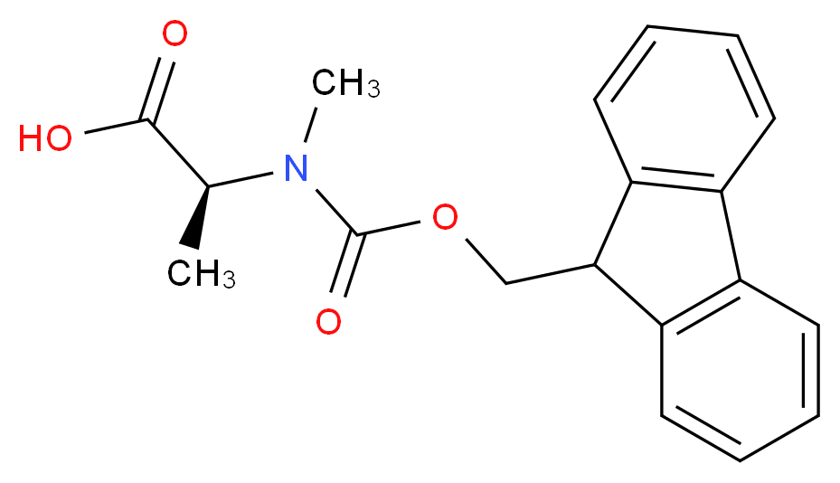 (S)-2-((((9H-Fluoren-9-yl)methoxy)carbonyl)(methyl)amino)propanoic acid_Molecular_structure_CAS_84000-07-7)