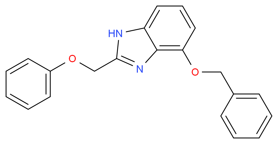 2-Phenoxymethyl-7-phenylmethoxy-1H-benzimidazole_Molecular_structure_CAS_1215342-45-2)