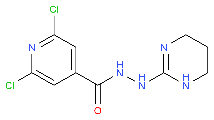 N'4-(1,4,5,6-tetrahydropyrimidin-2-yl)-2,6-dichloropyridine-4-carbohydrazide_Molecular_structure_CAS_)