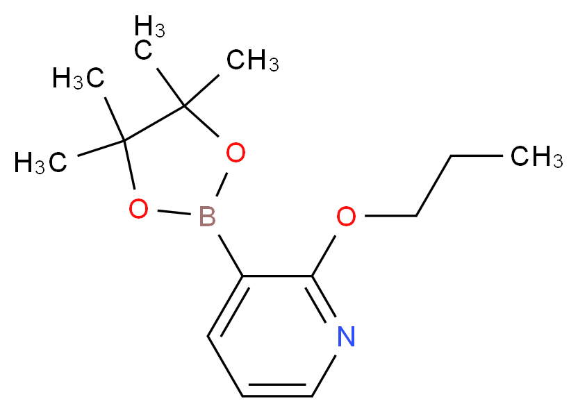 2-n-Propoxypyridine-3-boronic acid pinacol ester_Molecular_structure_CAS_)
