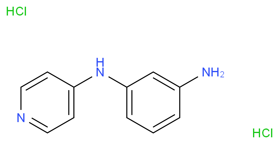 1-N-(pyridin-4-yl)benzene-1,3-diamine dihydrochloride_Molecular_structure_CAS_)