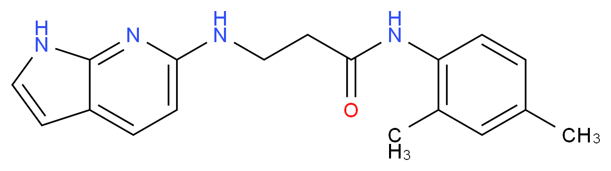 N~1~-(2,4-dimethylphenyl)-N~3~-1H-pyrrolo[2,3-b]pyridin-6-yl-beta-alaninamide_Molecular_structure_CAS_)