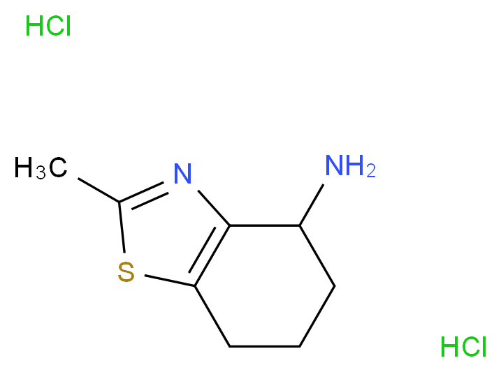 2-Methyl-4,5,6,7-tetrahydro-1,3-benzothiazol-4-amine dihydrochloride_Molecular_structure_CAS_)