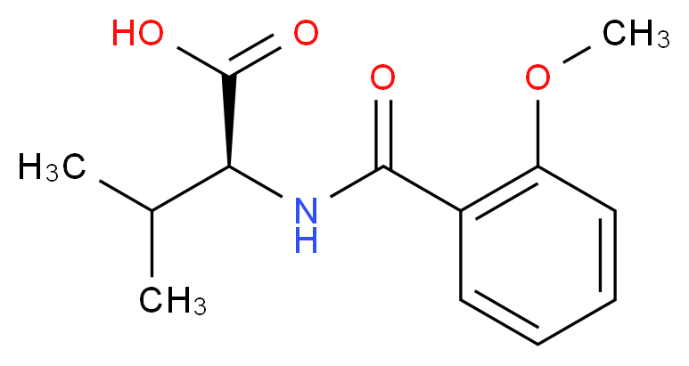 (2S)-2-[(2-methoxybenzoyl)amino]-3-methylbutanoic acid_Molecular_structure_CAS_)