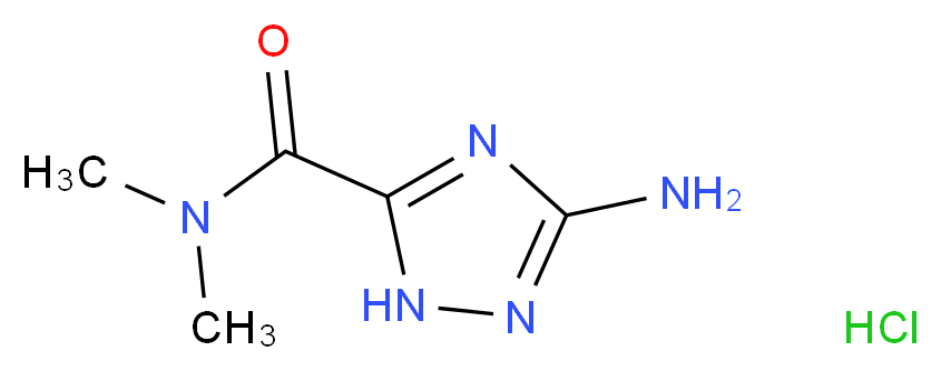 5-amino-N,N-dimethyl-1H-1,2,4-triazole-3-carboxamide hydrochloride_Molecular_structure_CAS_)