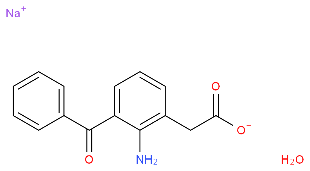 Sodium 2-(2-amino-3-benzoylphenyl)acetate hydrate_Molecular_structure_CAS_61618-27-7)