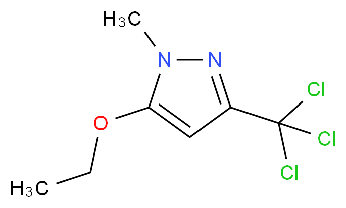 3-(TRICHLOROMETHYL)-5-ETHOXY-1-METHYL-1H-PYRAZOLE_Molecular_structure_CAS_639815-75-1)