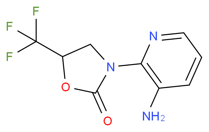 3-(3-aminopyridin-2-yl)-5-(trifluoromethyl)-1,3-oxazolidin-2-one_Molecular_structure_CAS_)