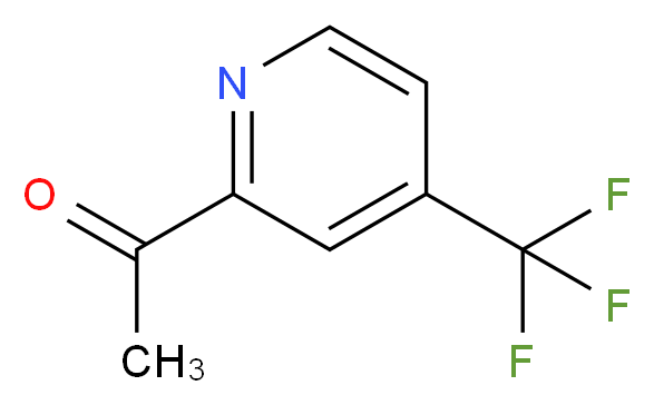 1-[4-(TRIFLUOROMETHYL)PYRIDIN-2-YL]ETHANONE_Molecular_structure_CAS_145947-94-0)