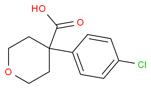 4-(4-Chloro-phenyl)-tetrahydro-pyran-4-carboxylic acid_Molecular_structure_CAS_3648-57-5)