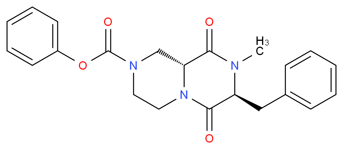 phenyl (7S,9aR)-7-benzyl-8-methyl-6,9-dioxooctahydro-2H-pyrazino[1,2-a]pyrazine-2-carboxylate_Molecular_structure_CAS_)