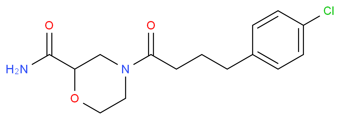 4-[4-(4-chlorophenyl)butanoyl]-2-morpholinecarboxamide_Molecular_structure_CAS_)