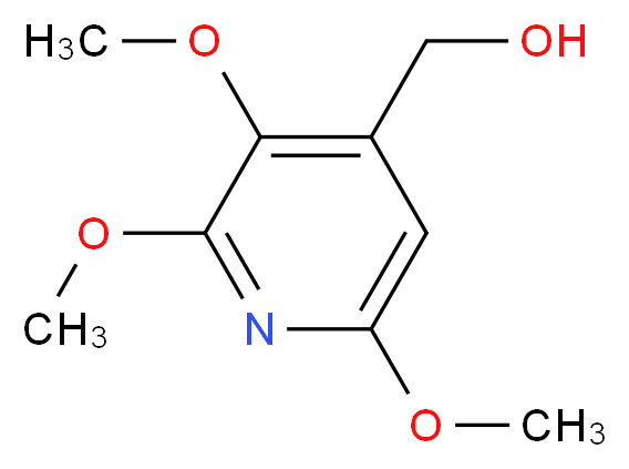 (2,3,6-Trimethoxypyridin-4-yl)methanol_Molecular_structure_CAS_)