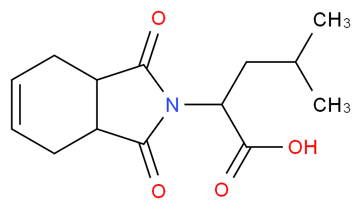 2-(1,3-Dioxo-1,3,3a,4,7,7a-hexahydro-isoindol-2-yl)-4-methyl-pentanoic acid_Molecular_structure_CAS_69705-72-2)