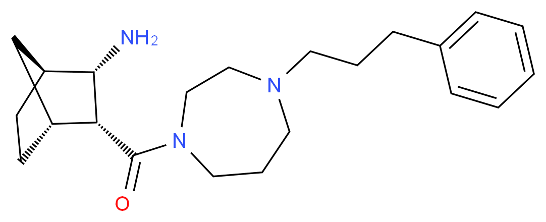 ((1S*,2S*,3R*,4R*)-3-{[4-(3-phenylpropyl)-1,4-diazepan-1-yl]carbonyl}bicyclo[2.2.1]hept-2-yl)amine_Molecular_structure_CAS_)