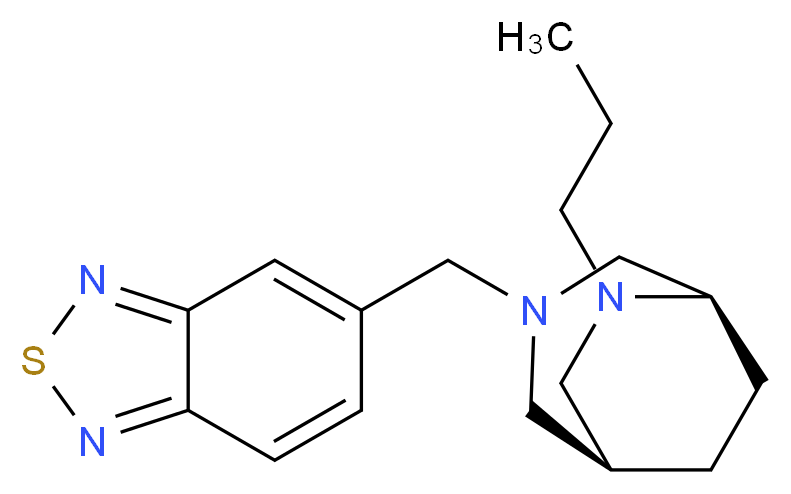 5-{[(1S*,5R*)-6-propyl-3,6-diazabicyclo[3.2.2]non-3-yl]methyl}-2,1,3-benzothiadiazole_Molecular_structure_CAS_)