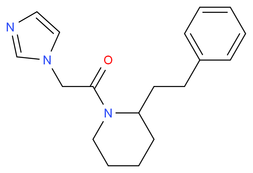 1-(1H-imidazol-1-ylacetyl)-2-(2-phenylethyl)piperidine_Molecular_structure_CAS_)