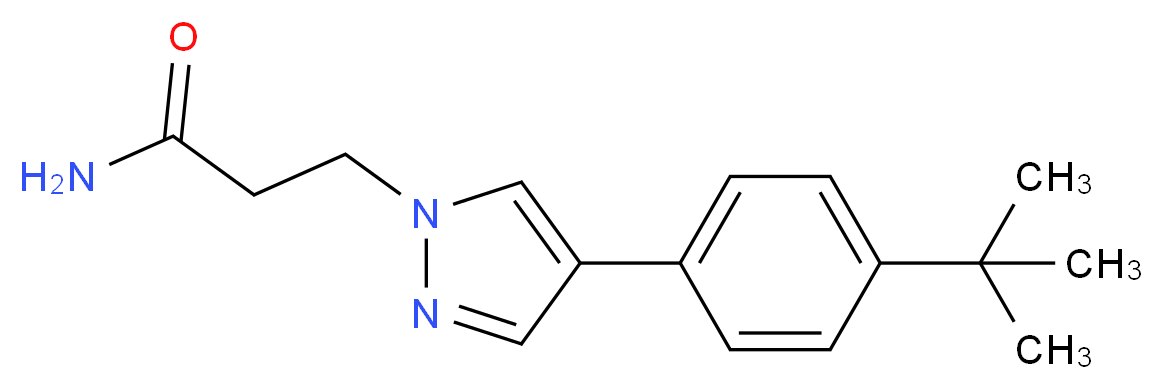 3-[4-(4-tert-butylphenyl)-1H-pyrazol-1-yl]propanamide_Molecular_structure_CAS_)