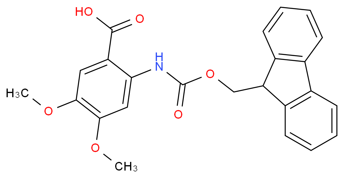 2-N-Fmoc-amino-4,5-dimethoxybenzoic acid_Molecular_structure_CAS_)