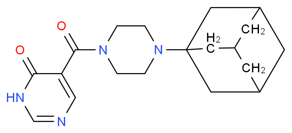 5-{[4-(1-adamantyl)-1-piperazinyl]carbonyl}-4(3H)-pyrimidinone_Molecular_structure_CAS_)