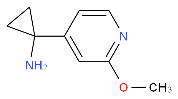 1-(2-methoxypyridin-4-yl)cyclopropanamine_Molecular_structure_CAS_1060806-99-6)