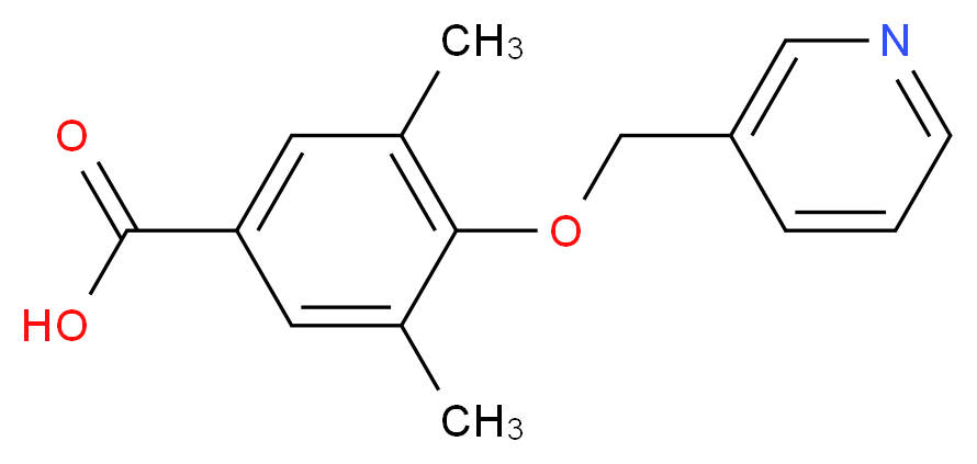 3,5-dimethyl-4-(pyridin-3-ylmethoxy)benzoic acid_Molecular_structure_CAS_)
