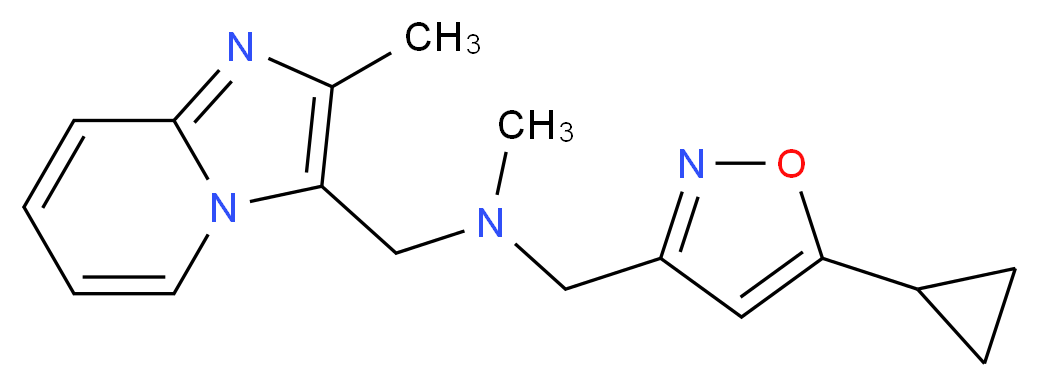 1-(5-cyclopropylisoxazol-3-yl)-N-methyl-N-[(2-methylimidazo[1,2-a]pyridin-3-yl)methyl]methanamine_Molecular_structure_CAS_)