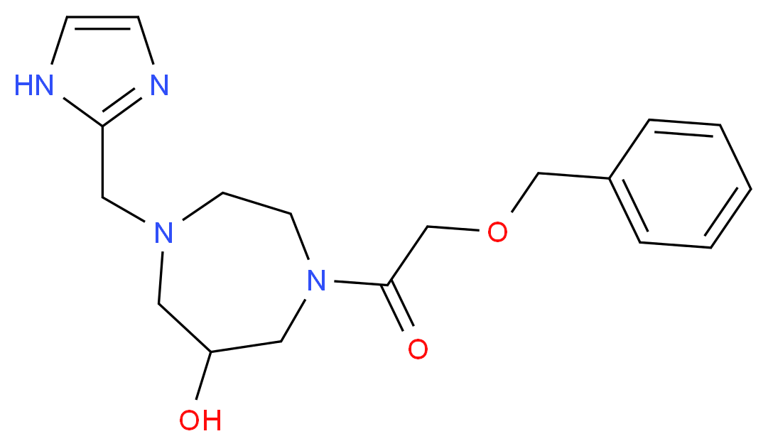 1-[(benzyloxy)acetyl]-4-(1H-imidazol-2-ylmethyl)-1,4-diazepan-6-ol_Molecular_structure_CAS_)