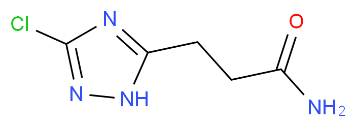 3-(3-chloro-1H-1,2,4-triazol-5-yl)propanamide_Molecular_structure_CAS_)