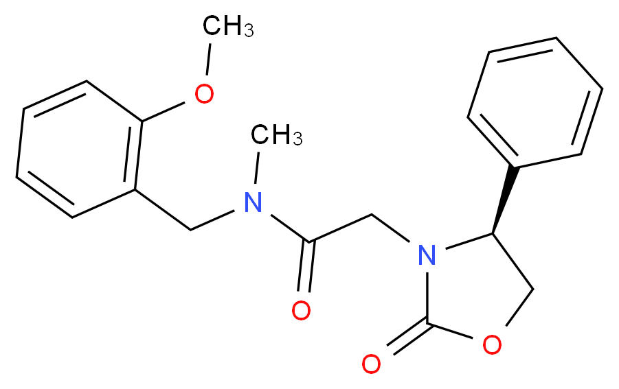 N-(2-methoxybenzyl)-N-methyl-2-[(4S)-2-oxo-4-phenyl-1,3-oxazolidin-3-yl]acetamide_Molecular_structure_CAS_)