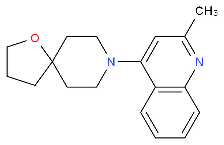 2-methyl-4-(1-oxa-8-azaspiro[4.5]dec-8-yl)quinoline_Molecular_structure_CAS_)