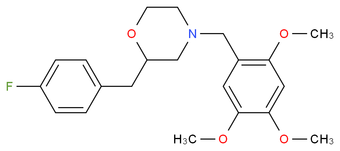 2-(4-fluorobenzyl)-4-(2,4,5-trimethoxybenzyl)morpholine_Molecular_structure_CAS_)